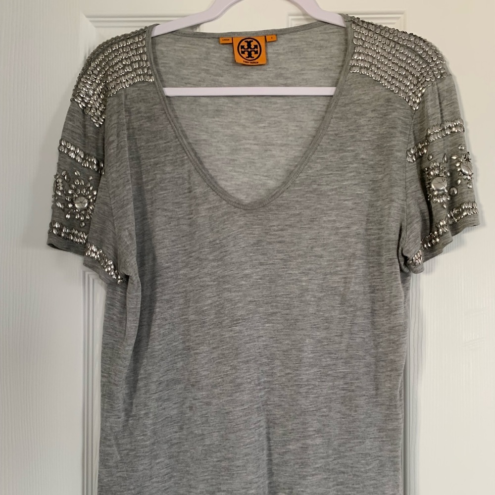 Tory Burch tee, sz S, EUC